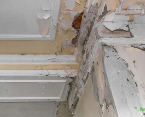 basement walls with moisture damage - We Finish Basements summer humidity in Minnesota