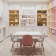 WeFinishBasements-basement-craft-room custom built craft room in a renovated basement- We Finish Basements